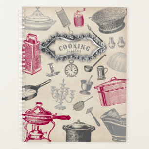 Planejador de Suprimentos de Cozinhar Vintage