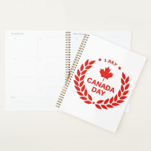 Planejador de Terra do Dia do Canadá