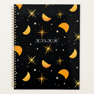 Planejador de Texto Personalizado de Nó Preto e Es