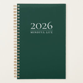 Planejador Deep Emerald 2026 | Título e Inicial Pe