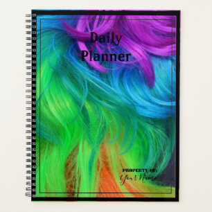 Planejador Diário com Capa de Cabelo Colorido - HA