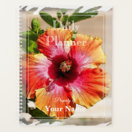 Planejador Diário com Design de Hibisco - HAMbWG