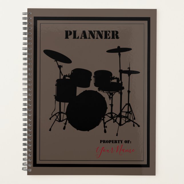 Planejador Diário com Tema de Bateria - HAMbWG (Frente)