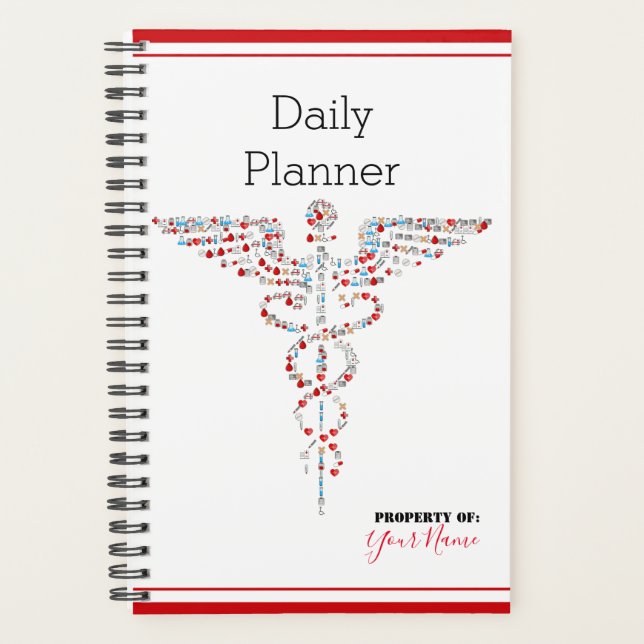 Planejador Diário com um Tema de Arte - HAMbWG (Frente)