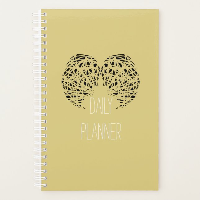 Planejador Diário com um Tema de Meditação - HAMbW (Frente)