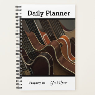 Planejador Diário de Fotos Tema de Guitarra HAMbWG