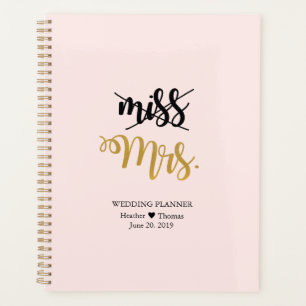 Planejador Diário de Noiva Miss to Mrs Casamento