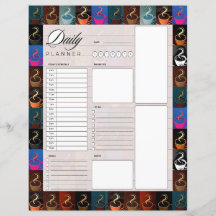 Planejador diário de xícaras de café