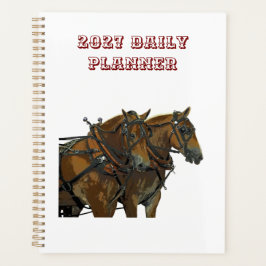 Planejador Diário do Cavalo de Tração Belga
