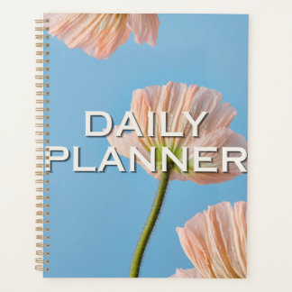 Planejador diário floral minimalista