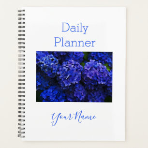 Planejador Diário Foto Blue Hydrangea - HAMbWG