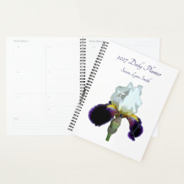 Planejador Diário Íris Roxo e Branco