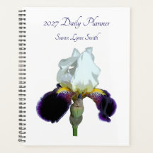 Planejador Diário Íris Roxo e Branco