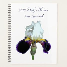 Planejador Diário Íris Roxo e Branco