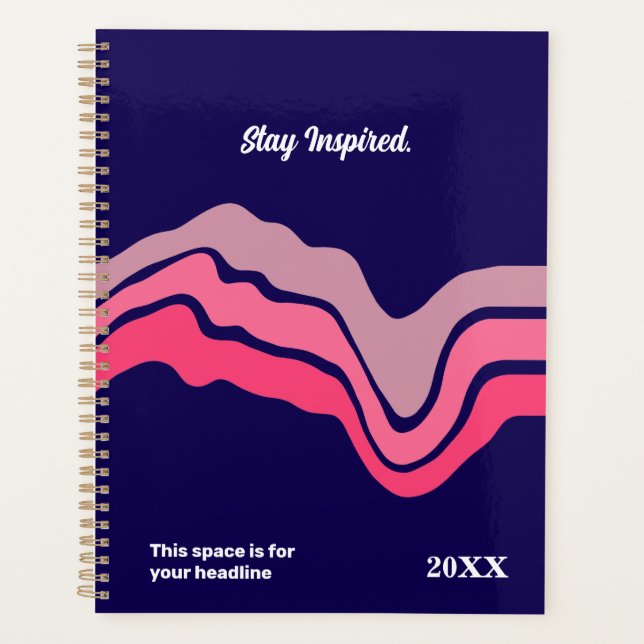 Planejador diário minimalista - Elegante e fluxo (Frente)