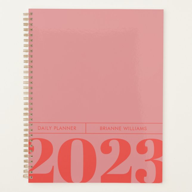 Planejador Diário Minimalista Negrito (Frente)