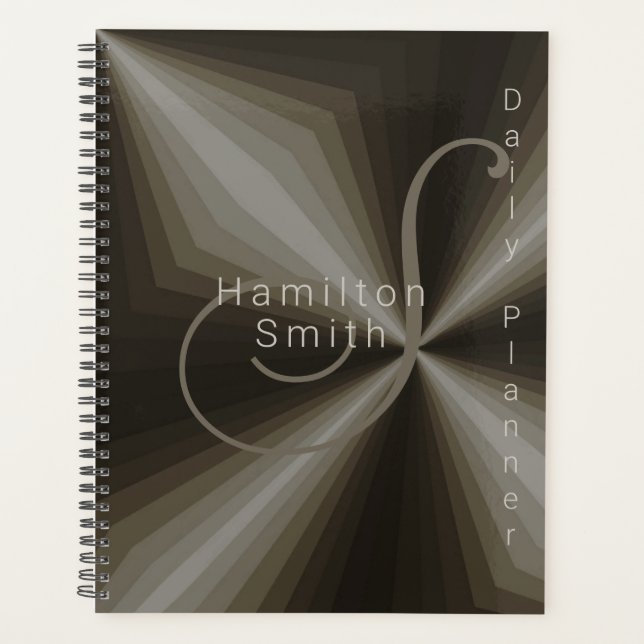 Planejador Diário Personalizado - HAMbyWG - Taupe (Frente)