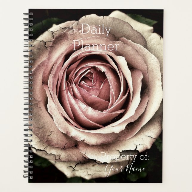 Planejador Diário - Rosa Vintage - HAMbWG (Frente)