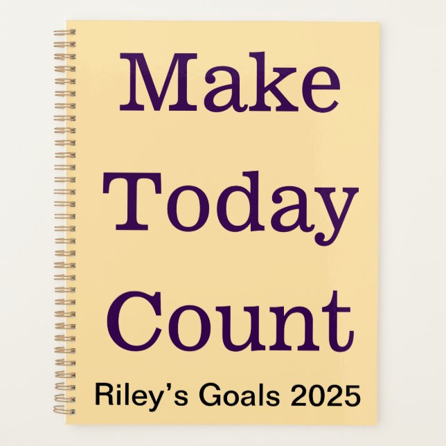 Planejador Diário - Tornar o Layout Personalizado  (Frente)