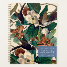 Planejador Diário Vintage Birds with Magnolia 2026
