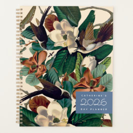 Planejador Diário Vintage Birds with Magnolia 2026