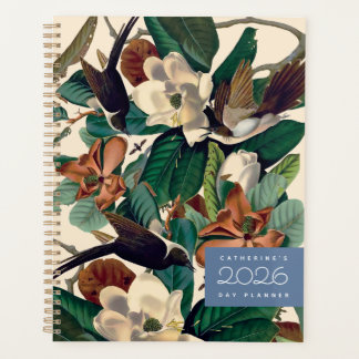 Planejador Diário Vintage Birds with Magnolia 2026