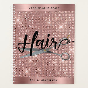 Planejador do Livro de Compromissos do Cabelo do S