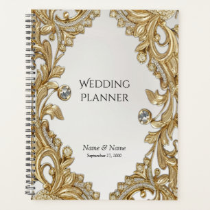 Planejador Dourado Decorativo