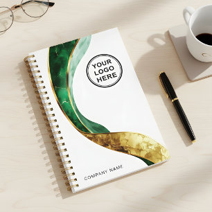 Planejador Empresarial Personalizado Ouro Esmerald