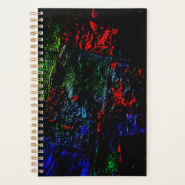 Planejador escuro textura vibrante abstrata recicl