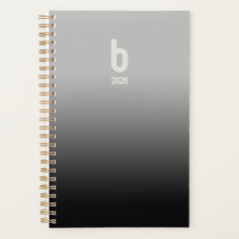 Planejador Espiral Preto – Respiração 2026