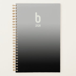 Planejador Espiral Preto – Respiração 2026