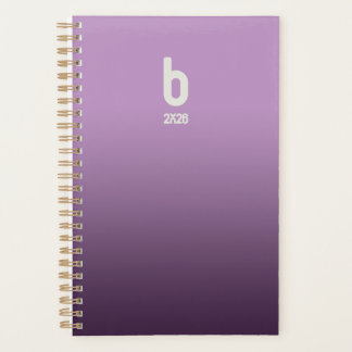 Planejador Espiral Roxo – Respiração 2026