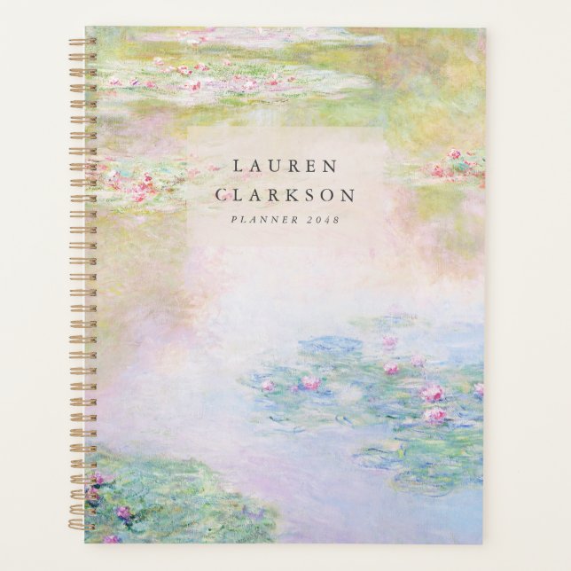 Planejador Fine Art Monet Water Lily (Frente)