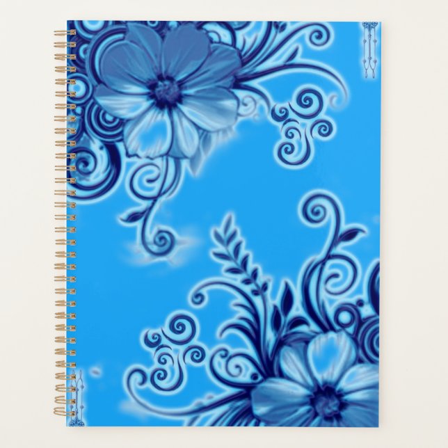 Planejador Flor Azul (Frente)