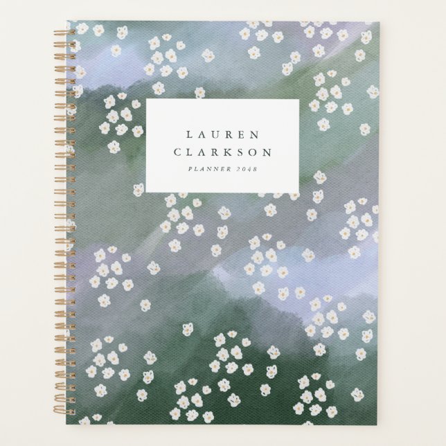Planejador Flor de Campo Aquarela Mal-humorada (Frente)