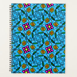 Planejador Floral Abstrato