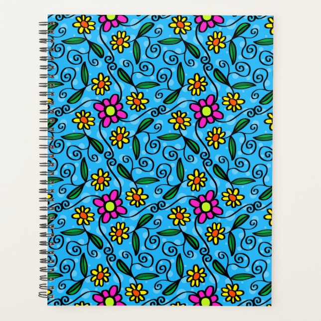 Planejador Floral Abstrato (Frente)