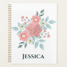 Planejador Floral de Aquarela