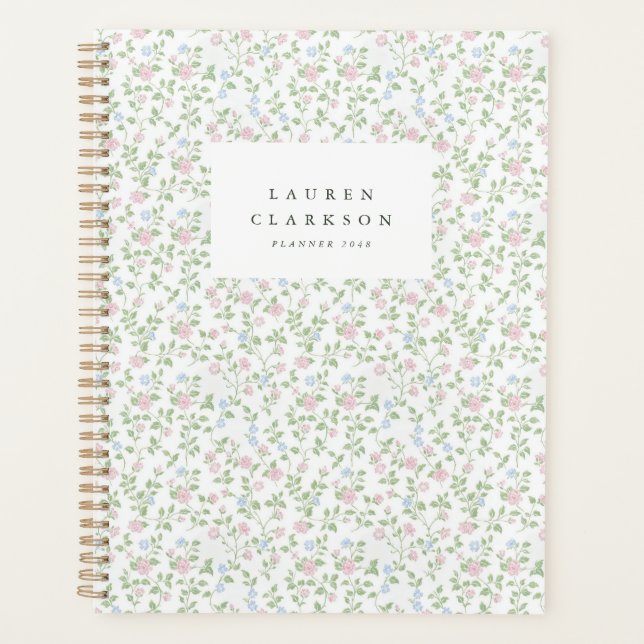 Planejador Floral Ditsy Grandmillennial (Frente)