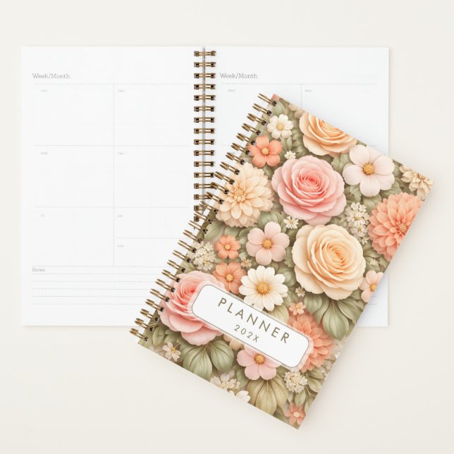 Planejador floral do Ano Personalizado (Exibição)