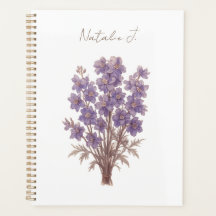 Planejador Floral Minimalista Personalizado, Larks