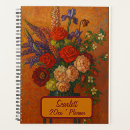 Planejador Floral Nome Personalizado