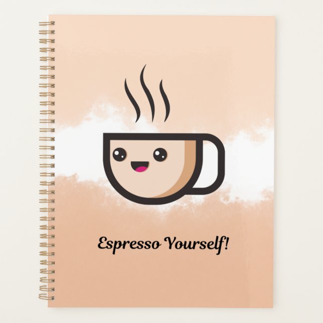 Planejador Fofo para Amantes de Café (Frente)