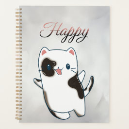 Planejador - Gatinho Feliz Kawaii Cute