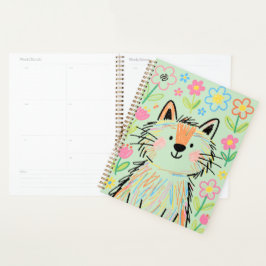 Planejador Gato Rabisco Verde