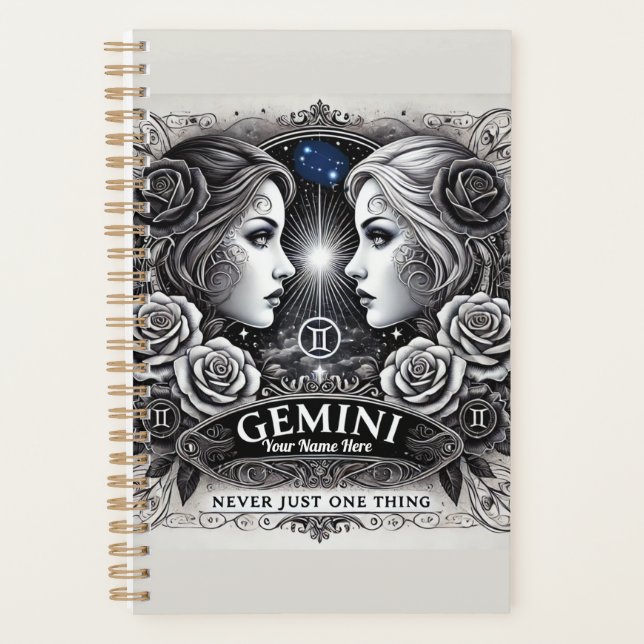 Planejador Gemini "Nunca Só Uma Coisa" (Frente)
