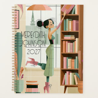 Planejador Mid Century Modern Cozy Girl 2027