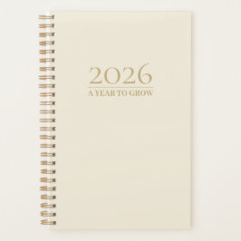 Planejador Minimalista Elegante 2025 | Um Ano para