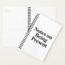 Planejador Minimalista "Notas sobre Estar Presente